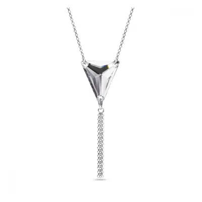 Náhrdelník čirý se Swarovski Elements Trident N327118C Krystal