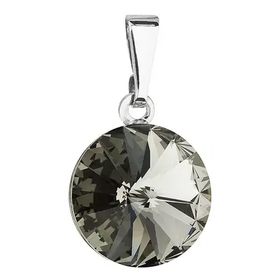 Přívěsek šedý Rivoli se Swarovski Elements Black Diamond mm