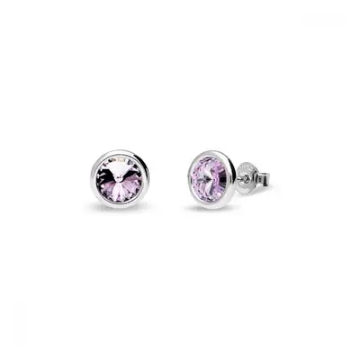 Náušnice fialové se Swarovski Elements Tiny Bonbon Studs KR1122SS29V Violet mm