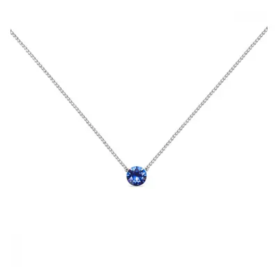 Náhrdelník modrý se Swarovski Elements Dotty N1088PP31CB Capri Blue