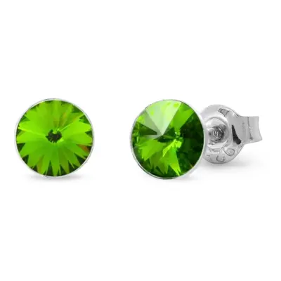 Náušnice zelené Rivoli se Swarovski Elements Sweet Candy Studs K1122SS29PE peridot mm