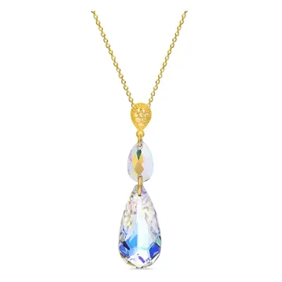 Náhrdelník se Swarovski Elements Double Teardrop Gold NCG323061001ABAB AB