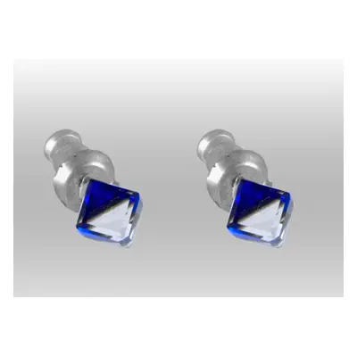 Náušnice Swarovski Elements modroměnivé 713864-bb, 4mm, pecky, bermuda blue