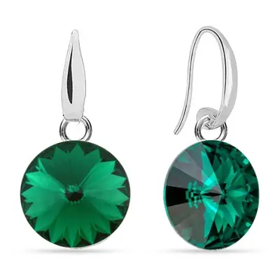 Náušnice Rivoli se Swarovski Elements Candy KW112212EM Emerald mm