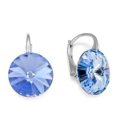 Náušnice modré Rivoli se Swarovski Elements Sweet Candy K112212LS Light Sapphire mm