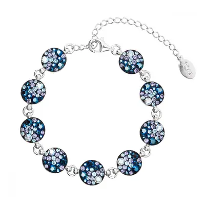 Stříbrný náramek se Swarovski krystaly modrý 33048.3 Blue Style