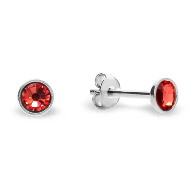 Náušnice oranžové se Swarovski Elements Pinpoint Studs K2038SS10PA Padparadscha