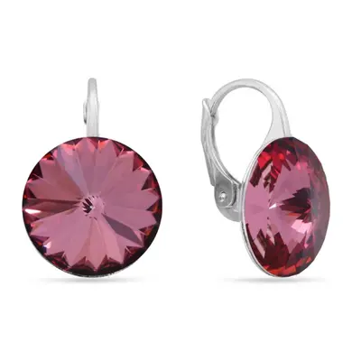 Náušnice tmavě růžové Rivoli se Swarovski Elements Sweet Candy KA112214AP Antique Pink mm