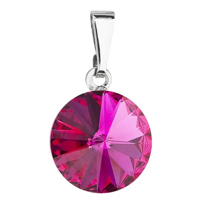 Přívěsek tmavě růžový Rivoli se Swarovski Elements Fuchsia mm