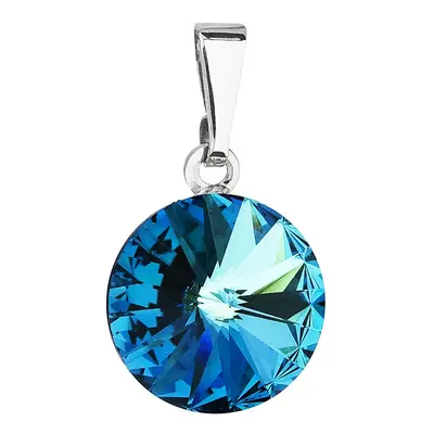 Přívěsek tmavě modrý Rivoli se Swarovski Elements Bermuda Blue mm