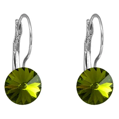 Náušnice Rivoli se Swarovski Elements visací Olivine mm