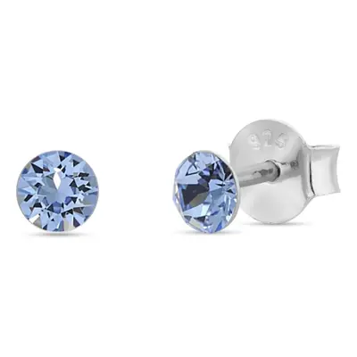 Náušnice modré se Swarovski Elements Dotty Studs K1088PP31LS Light Sapphire