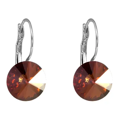 Náušnice Rivoli se Swarovski Elements visací Topaz AB mm