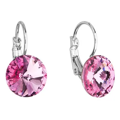 Náušnice Rivoli se Swarovski Elements Rose mm