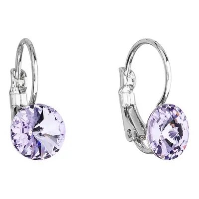 Náušnice Rivoli se Swarovski Elements Violet mm