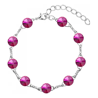 Náramek Rivoli se Swarovski Elements Fuchsia mm