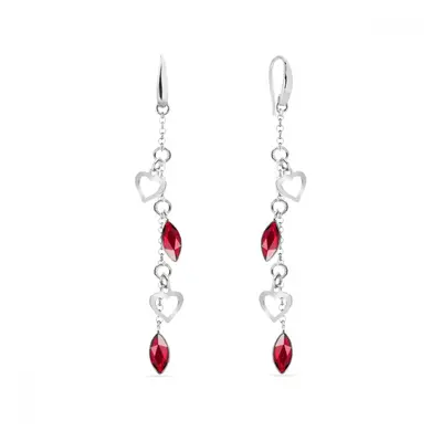 Náušnice červené se Swarovski Elements Euphoria KWROLO22014SC Scarlet