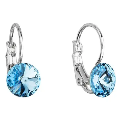 Náušnice Rivoli se Swarovski Elements Aqua mm