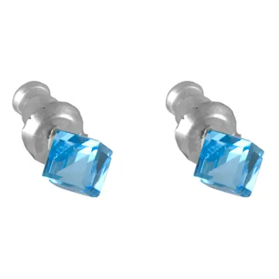 Náušnice Swarovski Elements světle modré 713864-a, 4mm, pecky, aqua