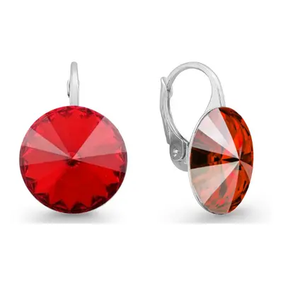 Náušnice červené Rivoli se Swarovski Elements Sweet Candy KA112214LSI Light Siam mm