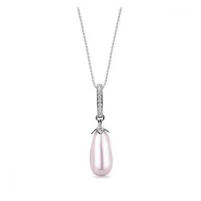 Náhrdelník se Swarovski Elements perla Rose