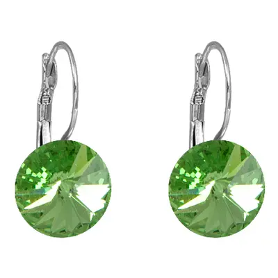 Náušnice Rivoli se Swarovski Elements visací Peridot mm