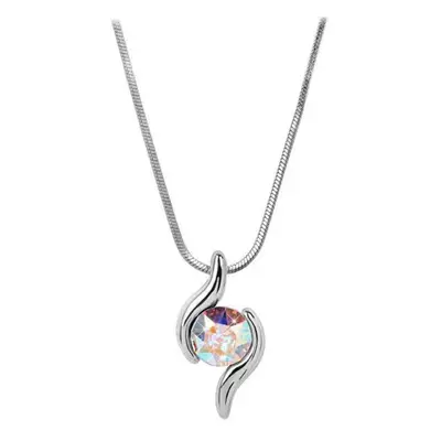 Náhrdelník se Swarovski Elements měnivá vlnka Krystal AB