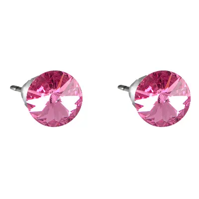 Náušnice Rivoli se Swarovski Elements Light Rose mm