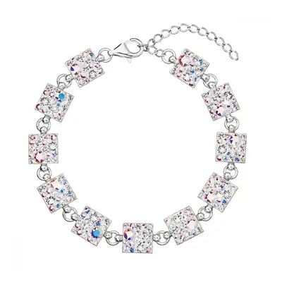 Stříbrný náramek se Swarovski krystaly ab efekt 33047.2