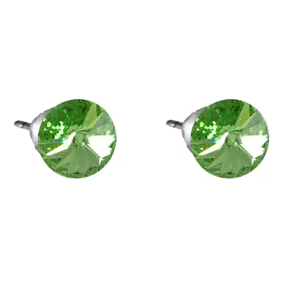 Náušnice Rivoli se Swarovski Elements Peridot mm