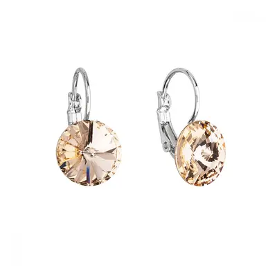 Náušnice Rivoli se Swarovski Elements Light Peach mm