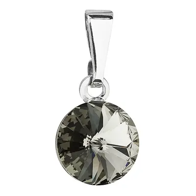 Přívěsek šedý Rivoli se Swarovski Elements Black Diamond mm