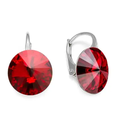 Náušnice červené Rivoli se Swarovski Elements Sweet Candy K112212SC Scarlet mm