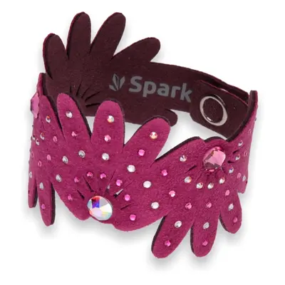 Náramek se Swarovski Elements krystaly tmavě růžový Daisy BDAISY1FABF Fuchsia