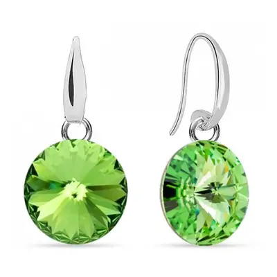 Náušnice Rivoli se Swarovski Elements Candy KW112212PE Peridot mm