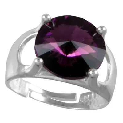 Prsten se Swarovski Elements Rivoli Amethyst mm