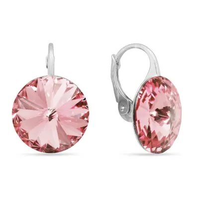 Náušnice růžové Rivoli se Swarovski Elements Sweet Candy KA112214LR Light Rose mm