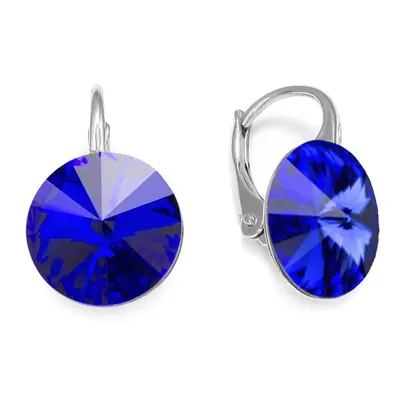 Náušnice modré Rivoli se Swarovski Elements Sweet Candy K112212MJB Majestic Blue mm