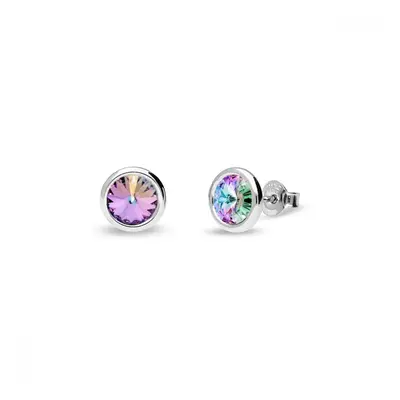 Náušnice fialové se Swarovski Elements Tiny Bonbon Studs KR1122SS29VL Vitrail Light mm