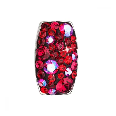 Stříbrný přívěsek s krystaly Swarovski červený obdélník 34194.3 Cherry