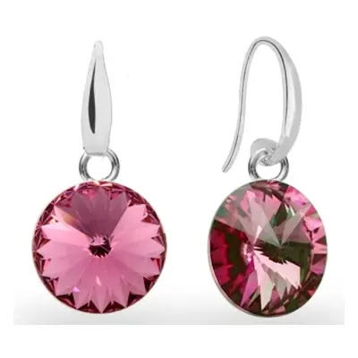 Náušnice Rivoli se Swarovski Elements Candy KW112212R Rose mm