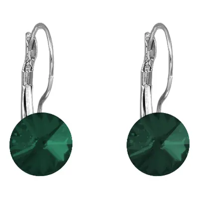 Náušnice Rivoli se Swarovski Elements visací Emerald mm