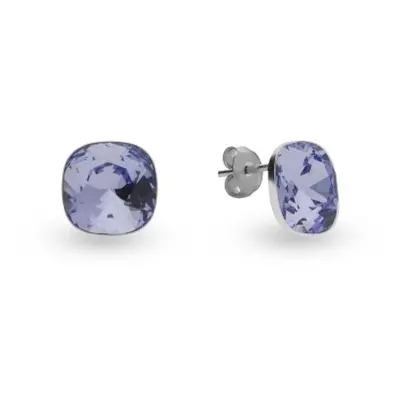 Náušnice se Swarovski Elements čtverec mm Busso K447010PL Provence Lavender