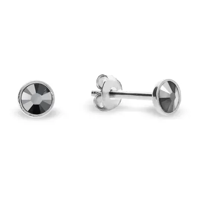 Náušnice šedé se Swarovski Elements Pinpoint Studs K2038SS10LTCHR Light Chrom