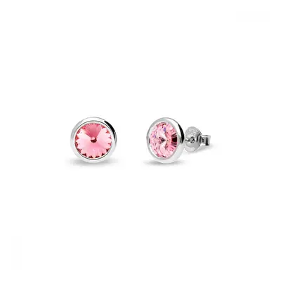 Náušnice růžové se Swarovski Elements Tiny Bonbon Studs KR1122SS29LR Light Rose mm