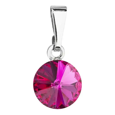 Přívěsek Rivoli se Swarovski Elements Fuchsia mm