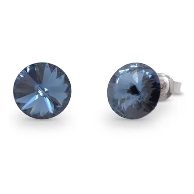 Náušnice Rivoli se Swarovski Elements Sweet Candy Studs K1122SS39DB denim blue mm