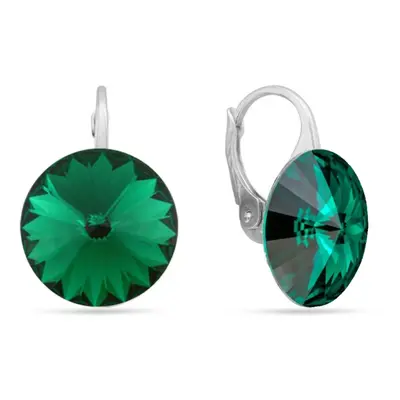 Náušnice zelené Rivoli se Swarovski Elements Sweet Candy KA112214EM Emerald mm