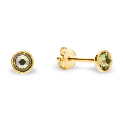 Náušnice zelené se Swarovski Elements Pinpoint Studs KG2038SS10LG Luminous Green