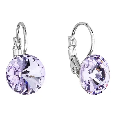 Náušnice Rivoli se Swarovski Elements Violet mm